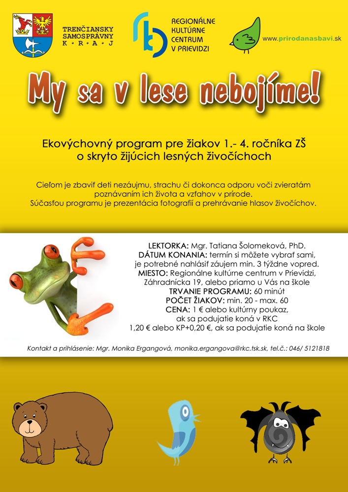 My sa v lese nebojíme! - plagát